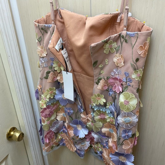 NWT HELSI HILMA FLORAL APPLIQUÉ DRESS SIZE L-PERIWINKLE - Picture 5 of 5